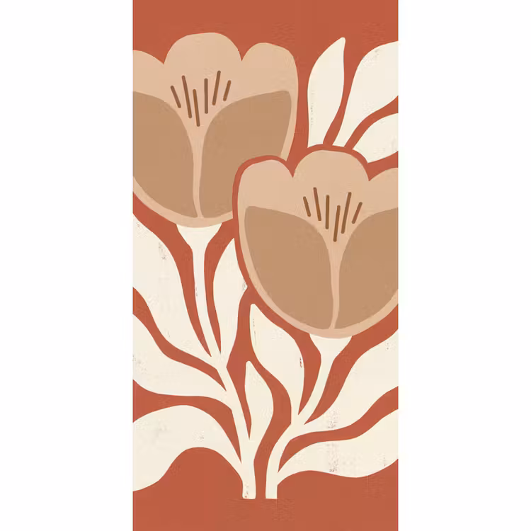 Behang - Bloemen - Abstract - Modern - Beige - Natuur — 2