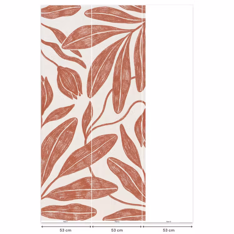 Behang - Bloemen - Patroon - Modern - Natuur - Bruin — 6