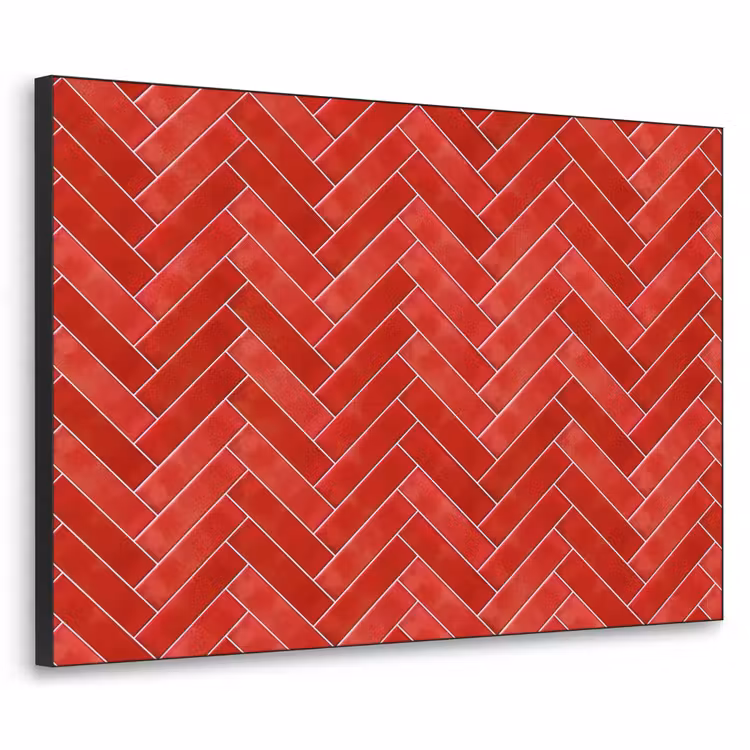 Art Frame - Visgraat - Tegel - Rood — 1
