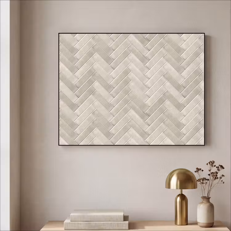 Art Frame - Visgraat - Wandtegel - Beige — 3