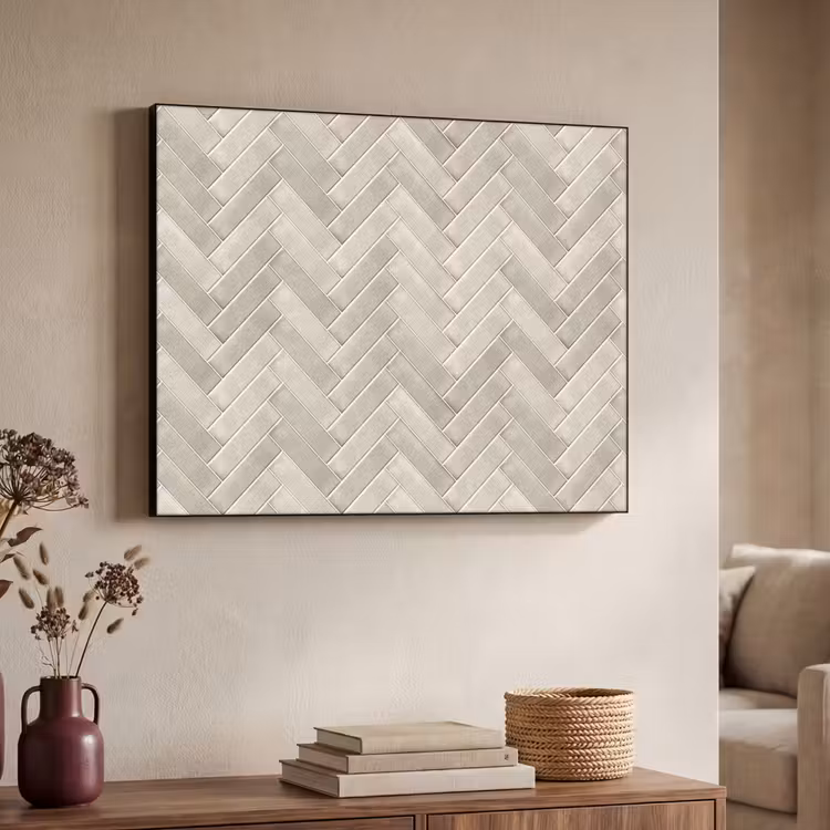 Art Frame - Visgraat - Wandtegel - Beige — 4