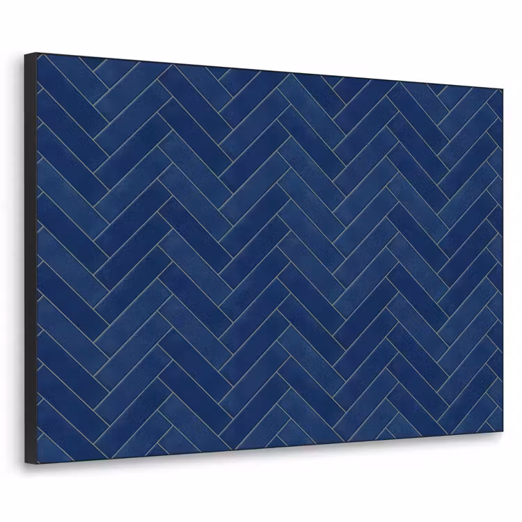 Art Frame - Visgraat - Wandtegel - Donkerblauw - Navy Blue — 1