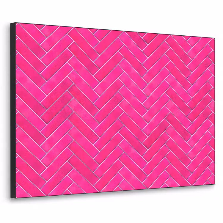 Art Frame - Visgraat - Wandtegel - Fuchsia - Roze — 1
