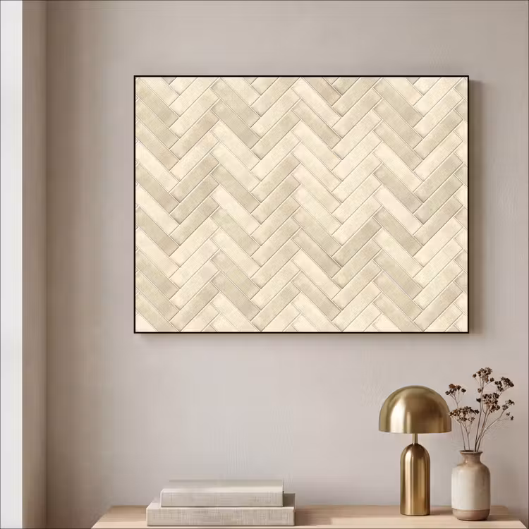 Art Frame - Visgraat - Wandtegel - Licht Beige — 3