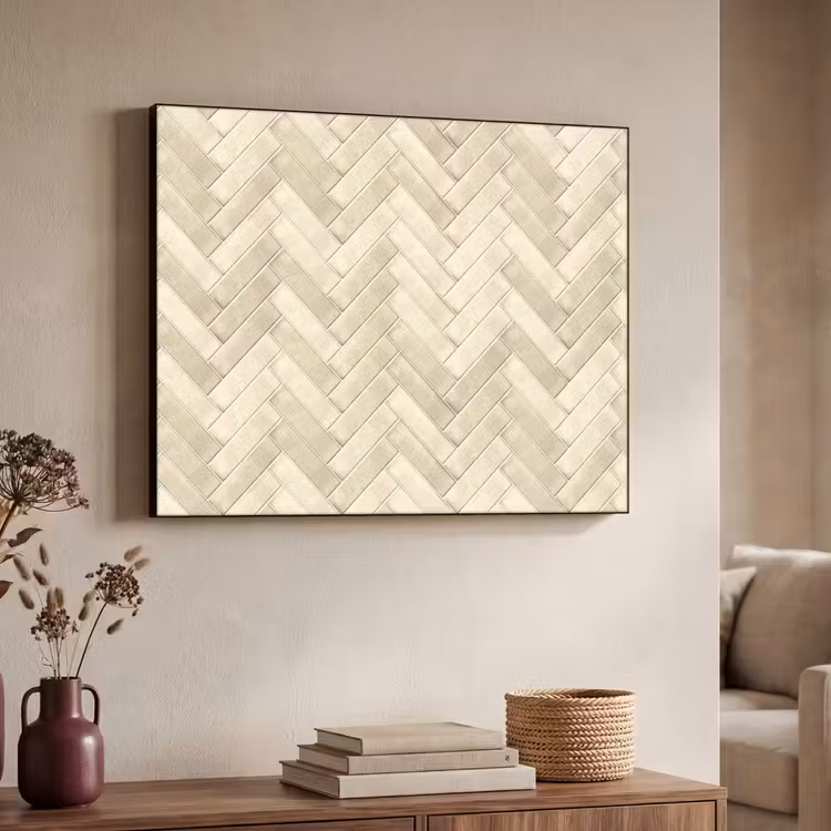 Art Frame - Visgraat - Wandtegel - Licht Beige — 4