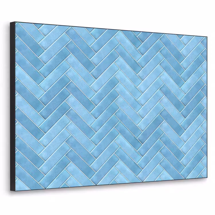 Art Frame - Visgraat - Wandtegel - Lichtblauw — 1
