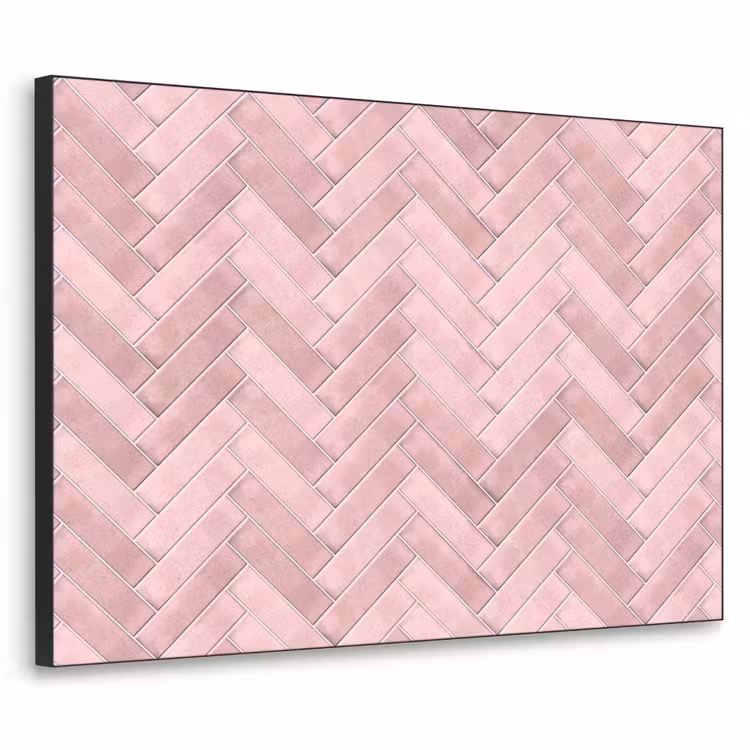 Art Frame - Visgraat - Wandtegel - Lichtroze — 1