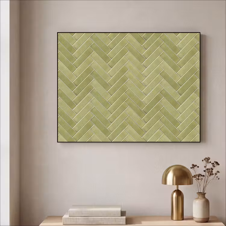 Art Frame - Visgraat - Wandtegel - Olijfgroen — 3