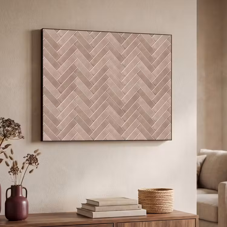 Art Frame - Visgraat - Wandtegel - Oudroze - Terracotta — 4