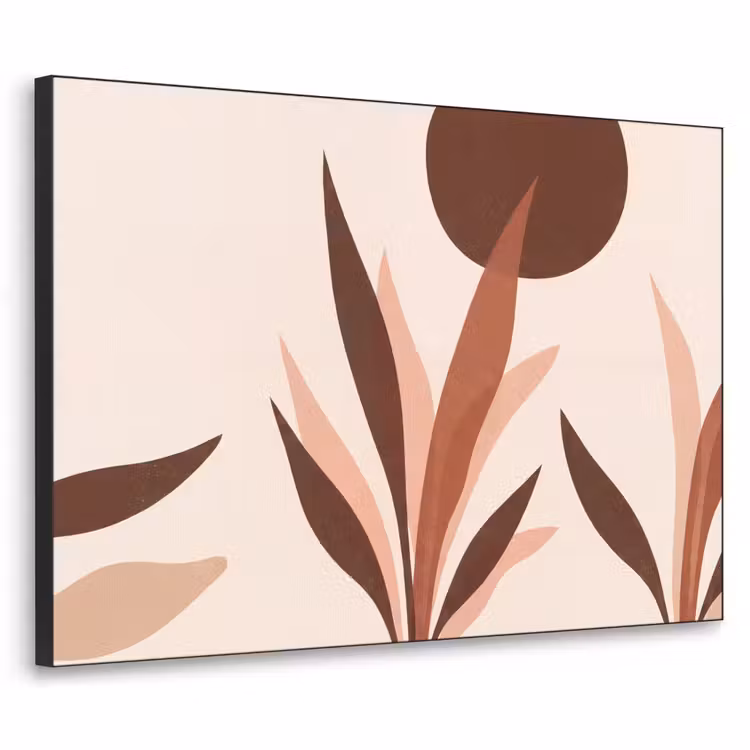 Art Frame - Planten - Abstract - Natuur - Bruin — 1