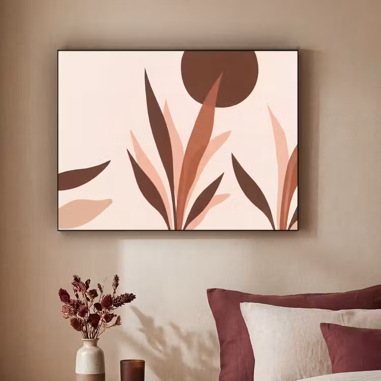 Art Frame - Planten - Abstract - Natuur - Bruin — 2