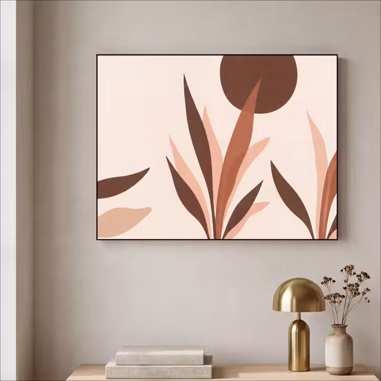 Art Frame - Planten - Abstract - Natuur - Bruin — 3