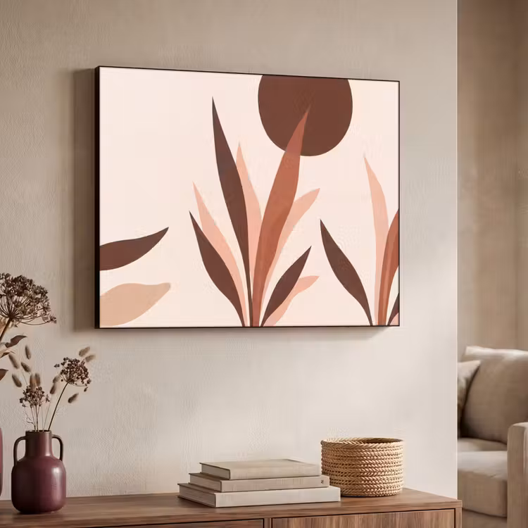 Art Frame - Planten - Abstract - Natuur - Bruin — 4