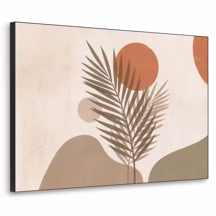 Art Frame - Planten - Bladeren - Abstract - Modern - Beige — 1