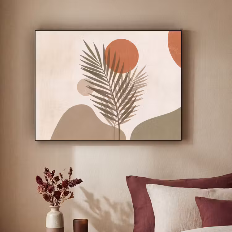 Art Frame - Planten - Bladeren - Abstract - Modern - Beige — 2