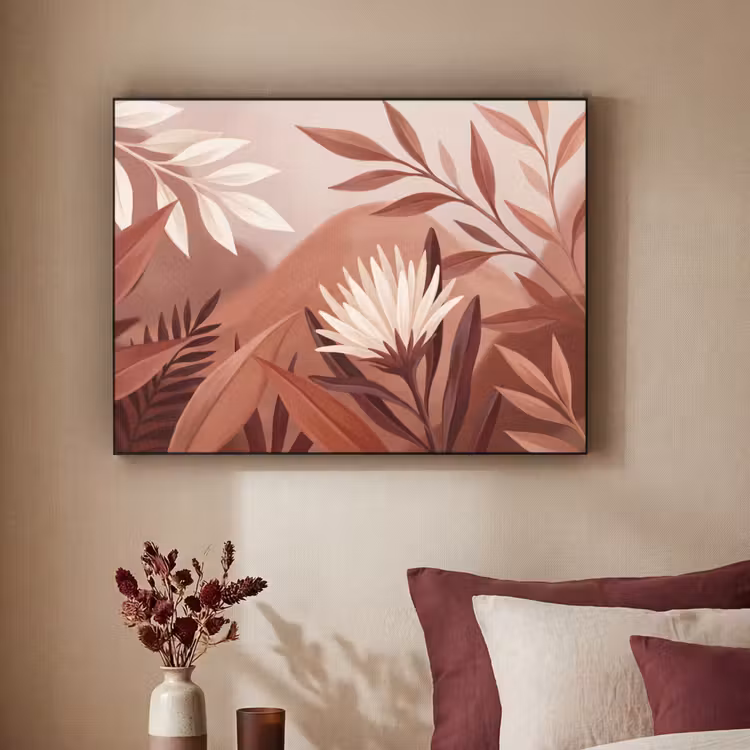 Art Frame - Planten - Bladeren - Botanisch - Modern - Bruin — 2