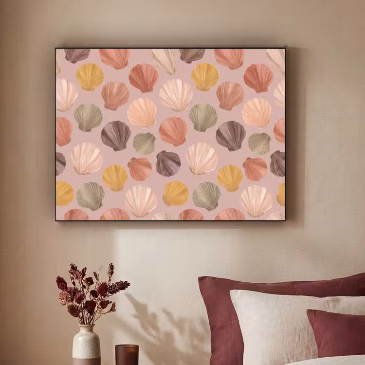 Art Frame - Schelp - Patroon - Zee - Aquarel - Aardetinten — 2