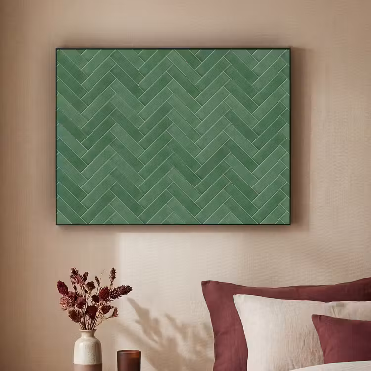 Art Frame - Visgraat - Wandtegel - Bosgroen — 2