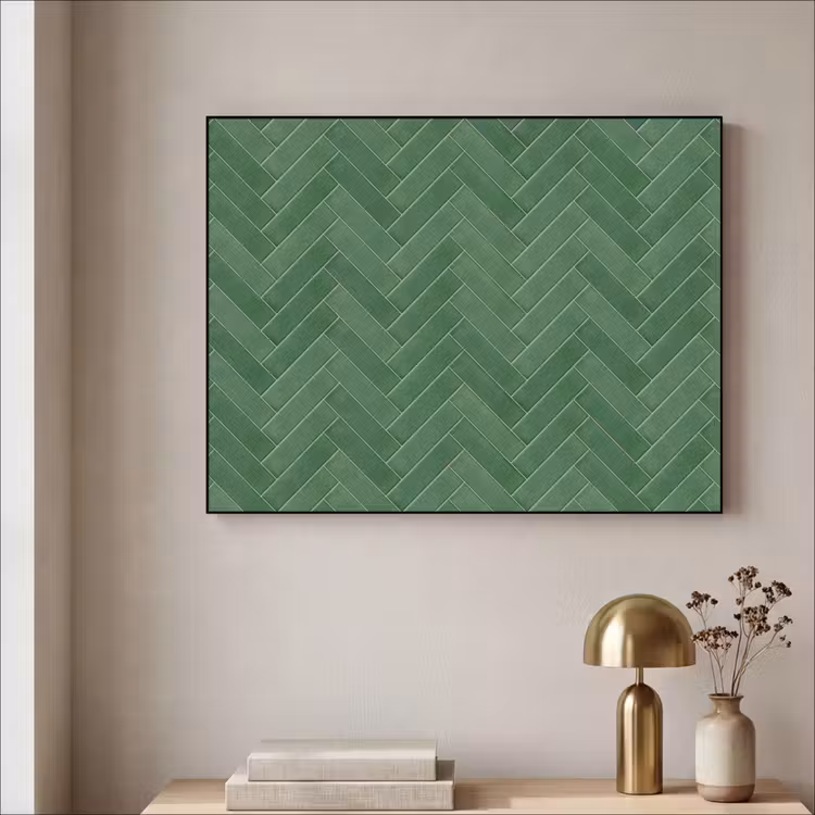 Art Frame - Visgraat - Wandtegel - Bosgroen — 3