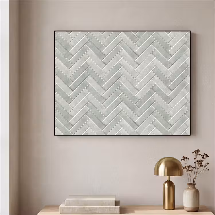 Art Frame - Visgraat - Wandtegel - Grijs — 3