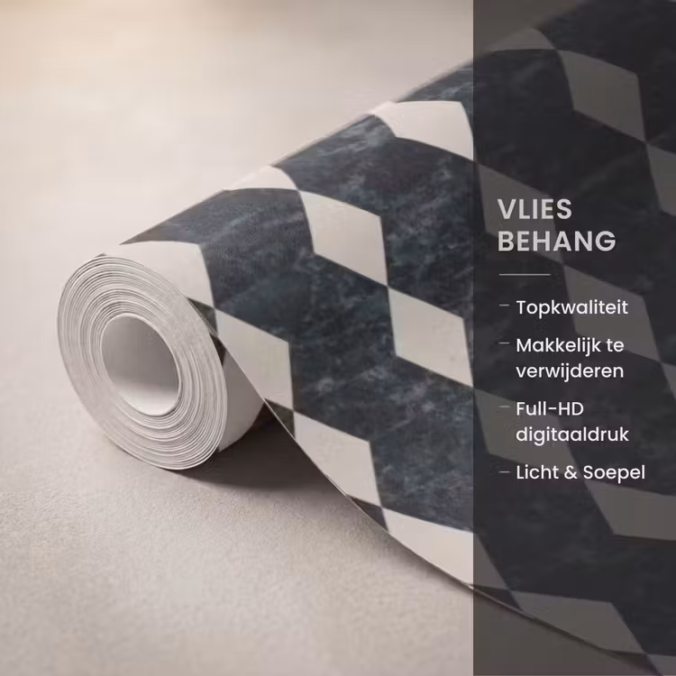 Behang - Geometrisch - Patroon - Marmer - Groen — 3