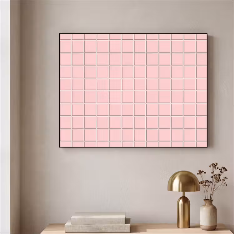 Art Frame - Patroon - Tegel - Pastelroze — 3