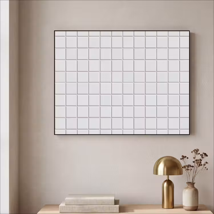 Art Frame - Patroon - Tegels - Grijs - Wit — 3