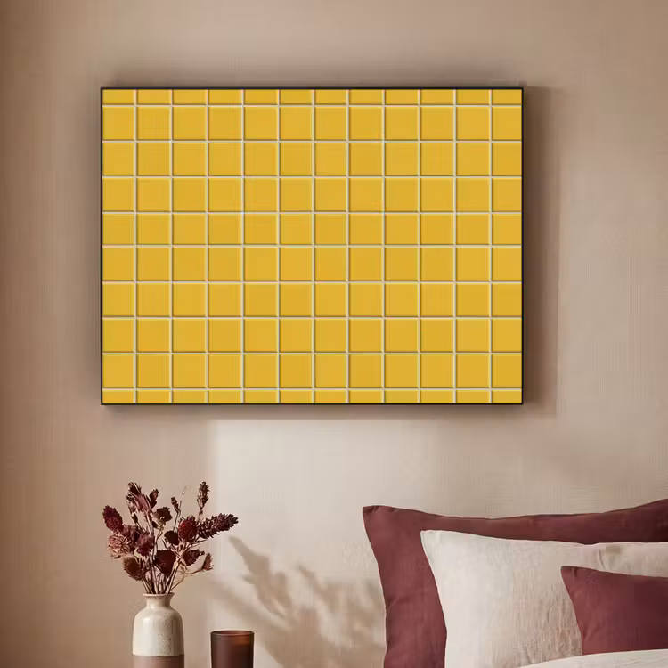Art Frame - Patroon - Tegel - Okergeel — 2