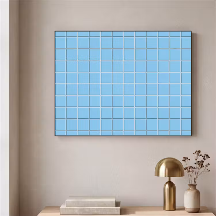 Art Frame - Patroon - Tegel - Pastel - Blauw — 3