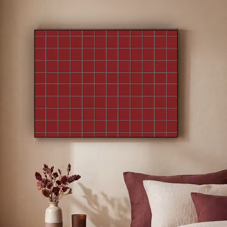 Art Frame - Patroon - Tegels - Burgundy — 2