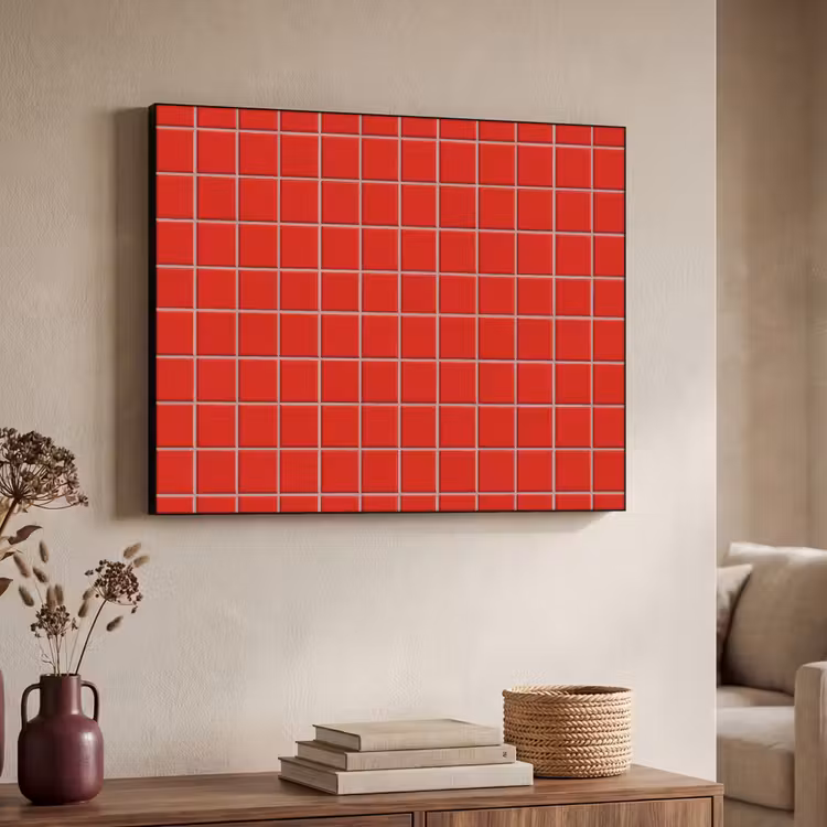Art Frame - Tegel - Patroon - Kersen - Rood — 4