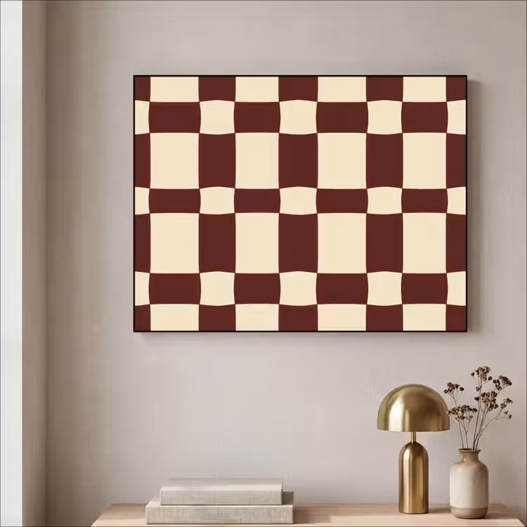Art Frame - Retro - Patroon - Bruin — 3