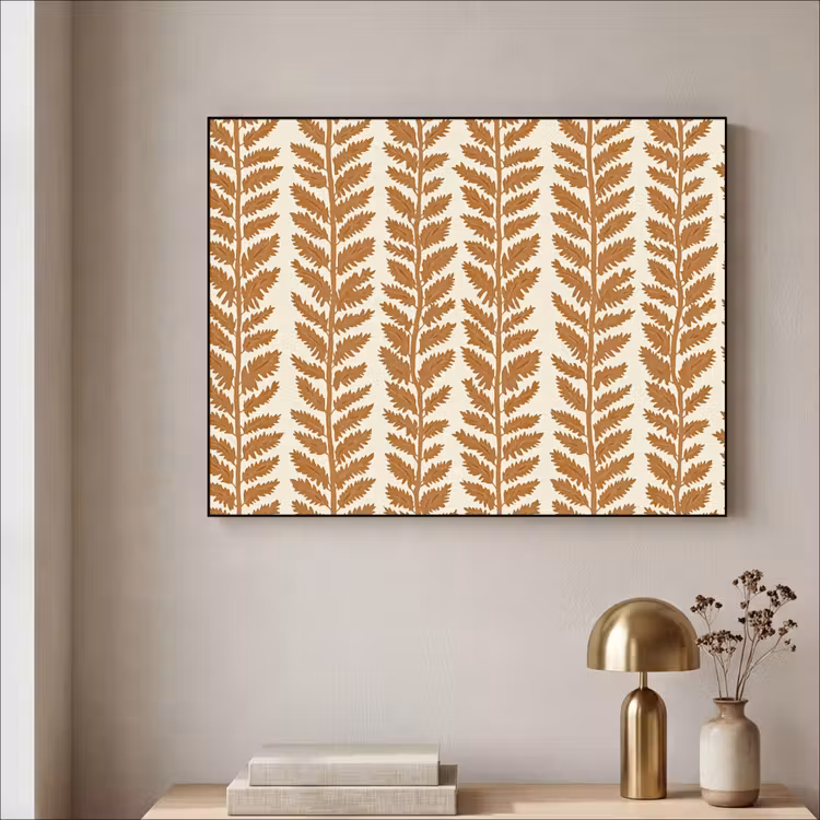 Art Frame - Textuur - Bladeren - Oker — 3