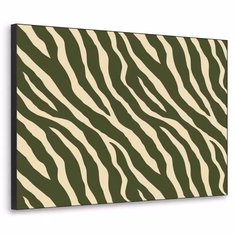 Art Frame - Zebra - Patroon - Groen — 1