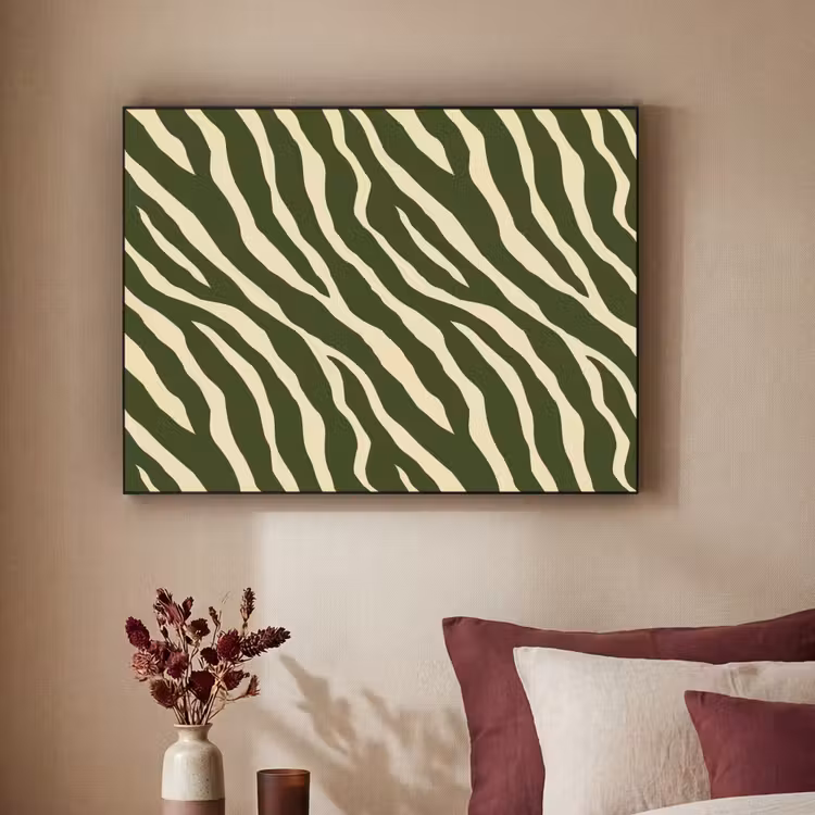 Art Frame - Zebra - Patroon - Groen — 2