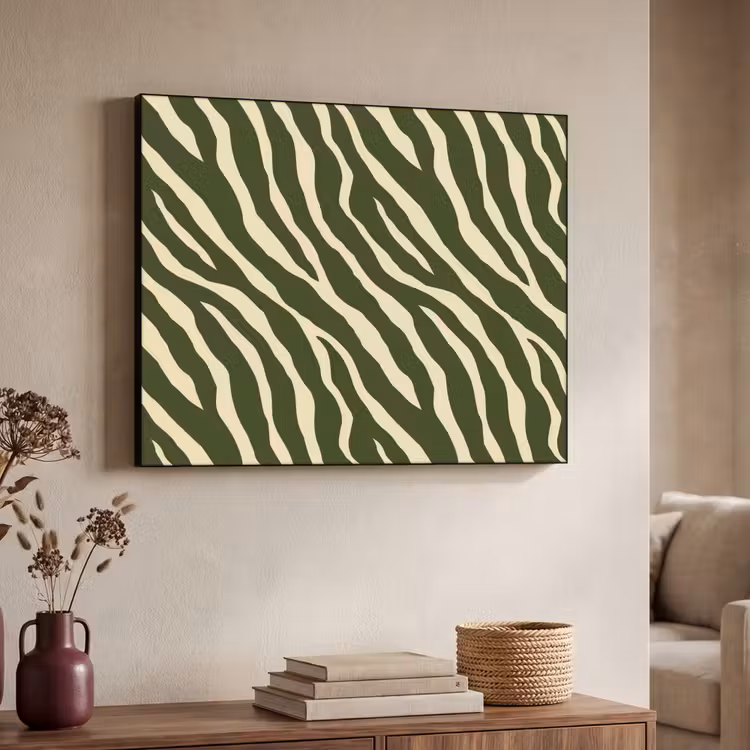 Art Frame - Zebra - Patroon - Groen — 4