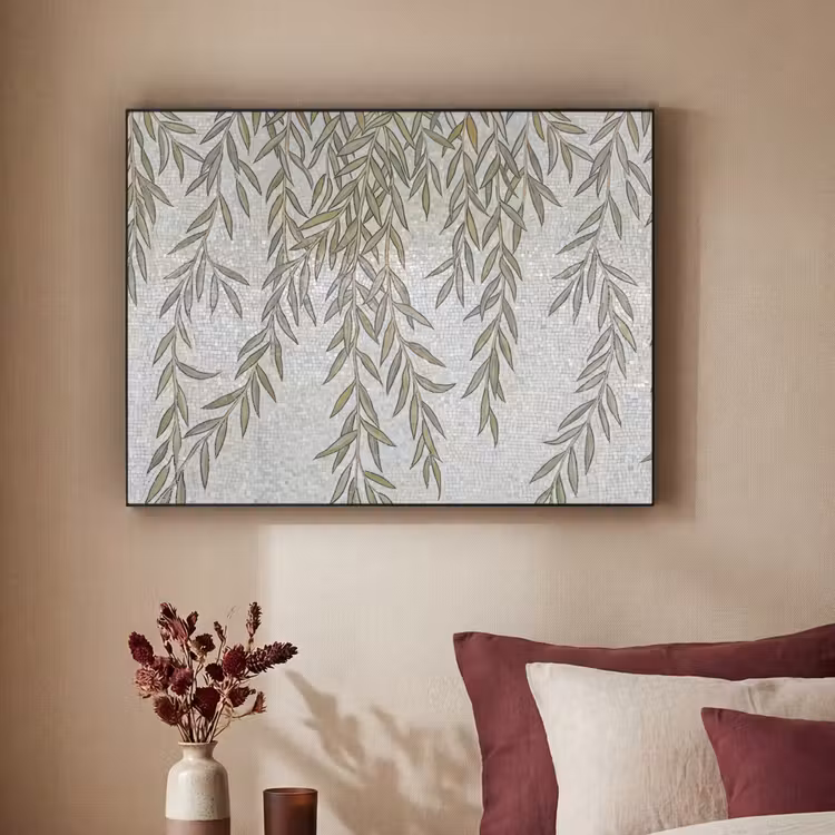 Art Frame - Planten - Mozaïek - Patroon - Groen - Blauw — 2