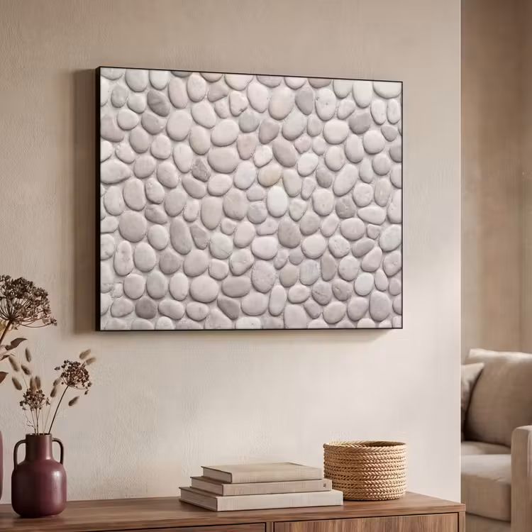 Art Frame - Steen - Kiezel - Natuur - Minimalistisch - Beige — 4
