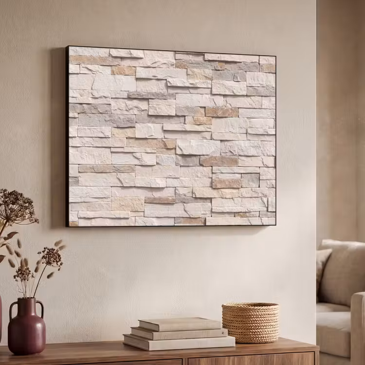 Art Frame - Steen - Muur - Textuur - Rustiek - Beige — 4