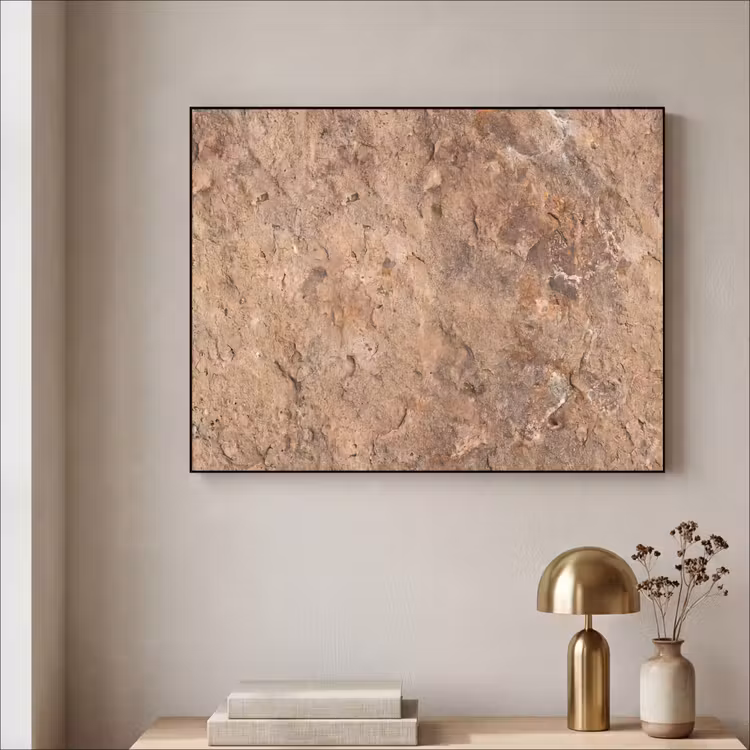 Art Frame - Steen - Natuur - Textuur - Abstract - Bruin — 3