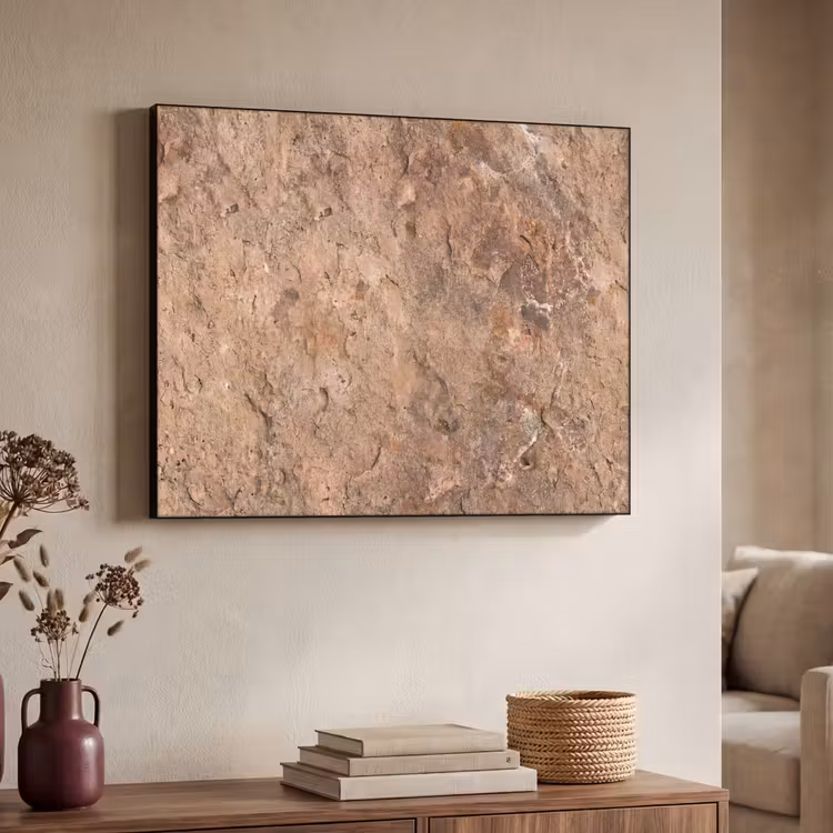 Art Frame - Steen - Natuur - Textuur - Abstract - Bruin — 4