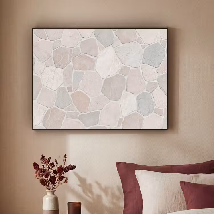 Art Frame - Steen - Patroon - Textuur - Beige — 2