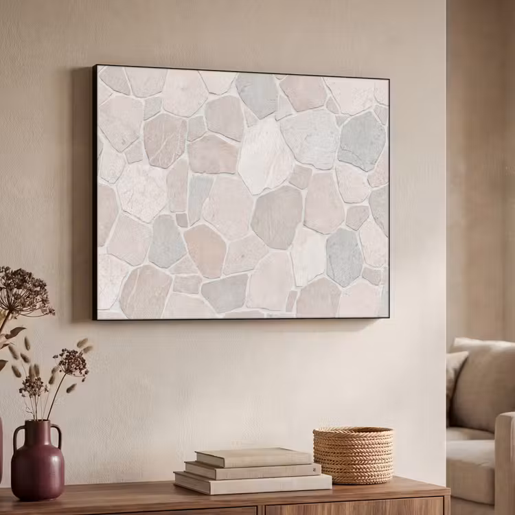 Art Frame - Steen - Patroon - Textuur - Beige — 4