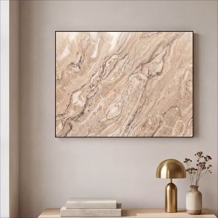 Art Frame - Textuur - Aders - Abstract - Modern - Beige — 3
