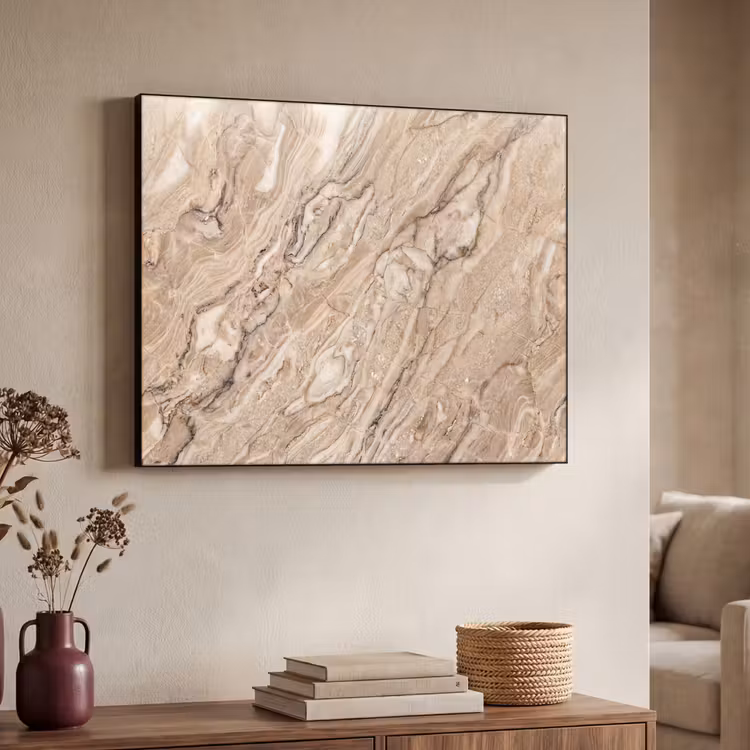 Art Frame - Textuur - Aders - Abstract - Modern - Beige — 4