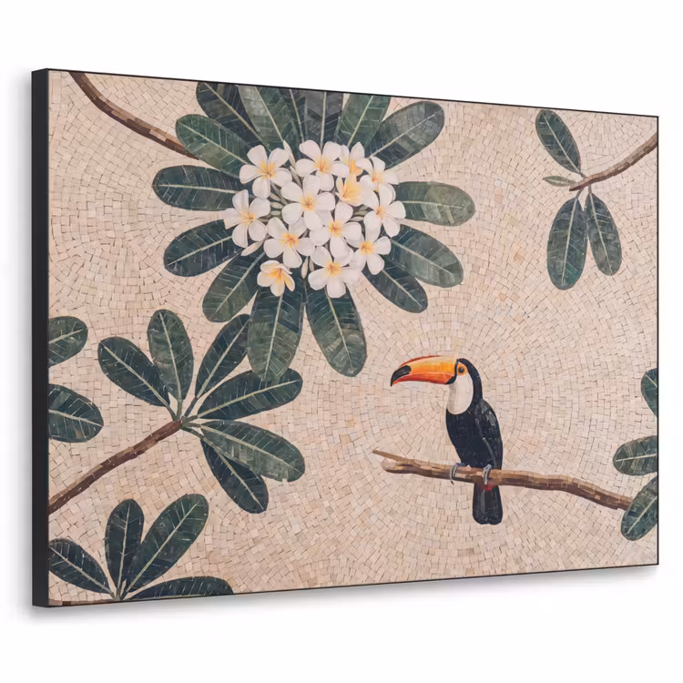 Art Frame - Vogel - Mozaïek - Tropisch - Natuur - Kleurrijk — 1
