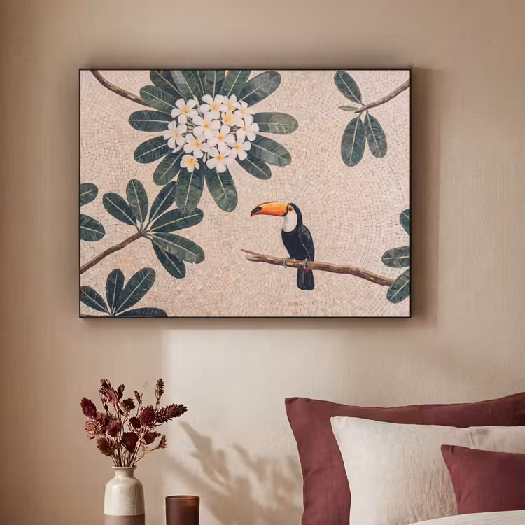 Art Frame - Vogel - Mozaïek - Tropisch - Natuur - Kleurrijk — 2