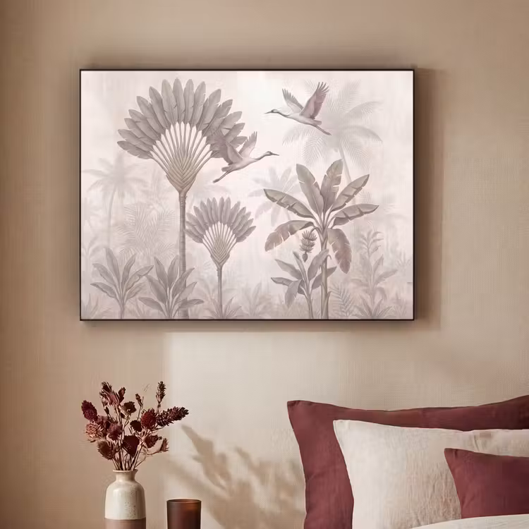 Art Frame - Vogel - Tropisch - Jungle - Natuur - Beige — 2