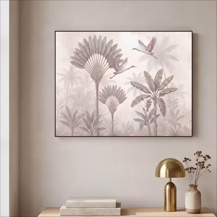 Art Frame - Vogel - Tropisch - Jungle - Natuur - Beige — 3