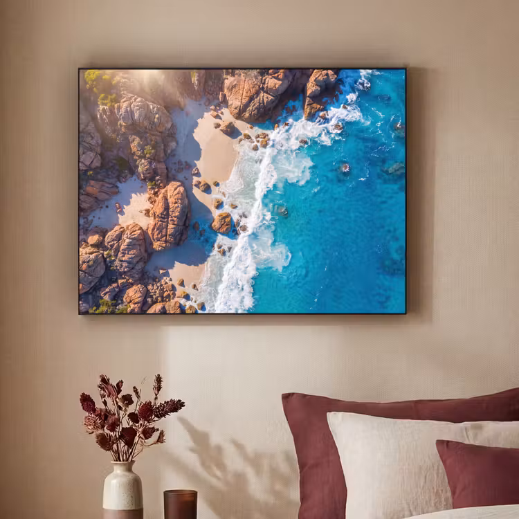Art Frame - Strand - Zee - Rotsen - Natuur - Blauw — 2